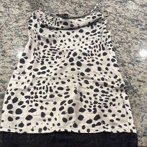 Urban Outfitters Black and White Spotted Mini Dress